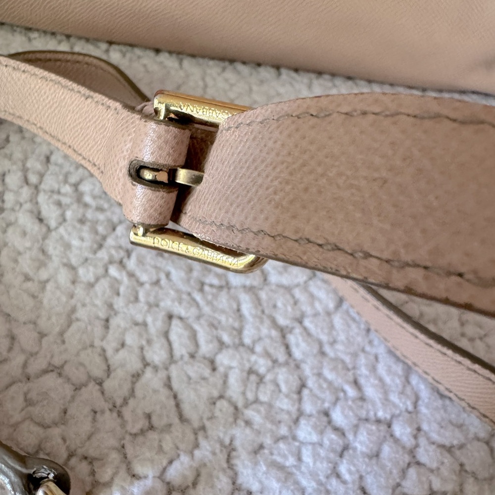 Dolce & Gabbana Light Pink Blush Soft Leather Large Miss Sicily Top Handle Bag - Picture 12 of 17